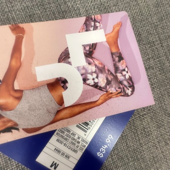 NEW! JoyLab Floral Leggings‎ Yoga Athletic Medium Comfort Soft Stretchy - Picture 3 of 14